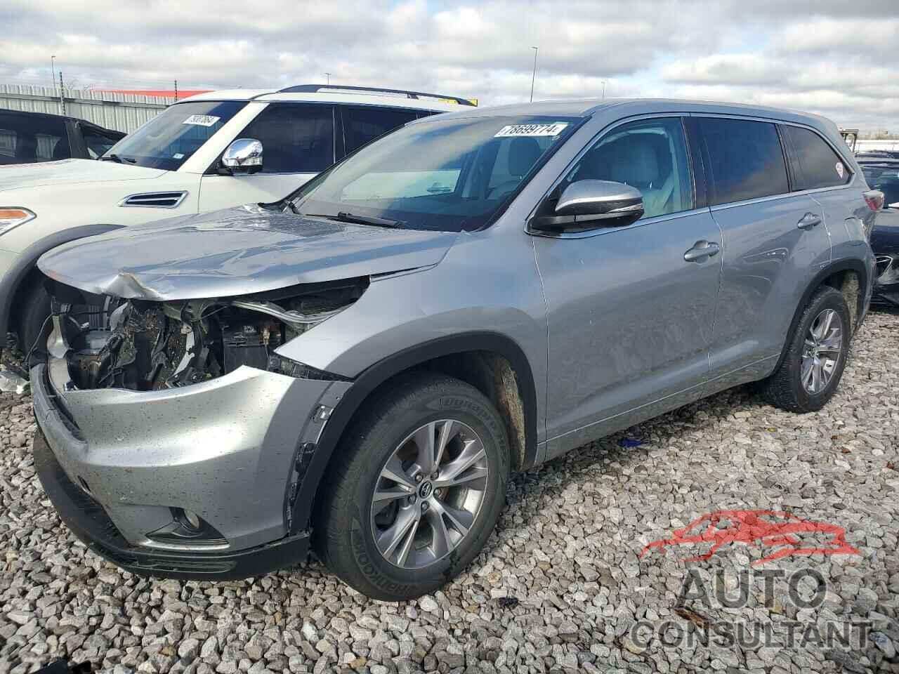 TOYOTA HIGHLANDER 2016 - 5TDZKRFH7GS125295