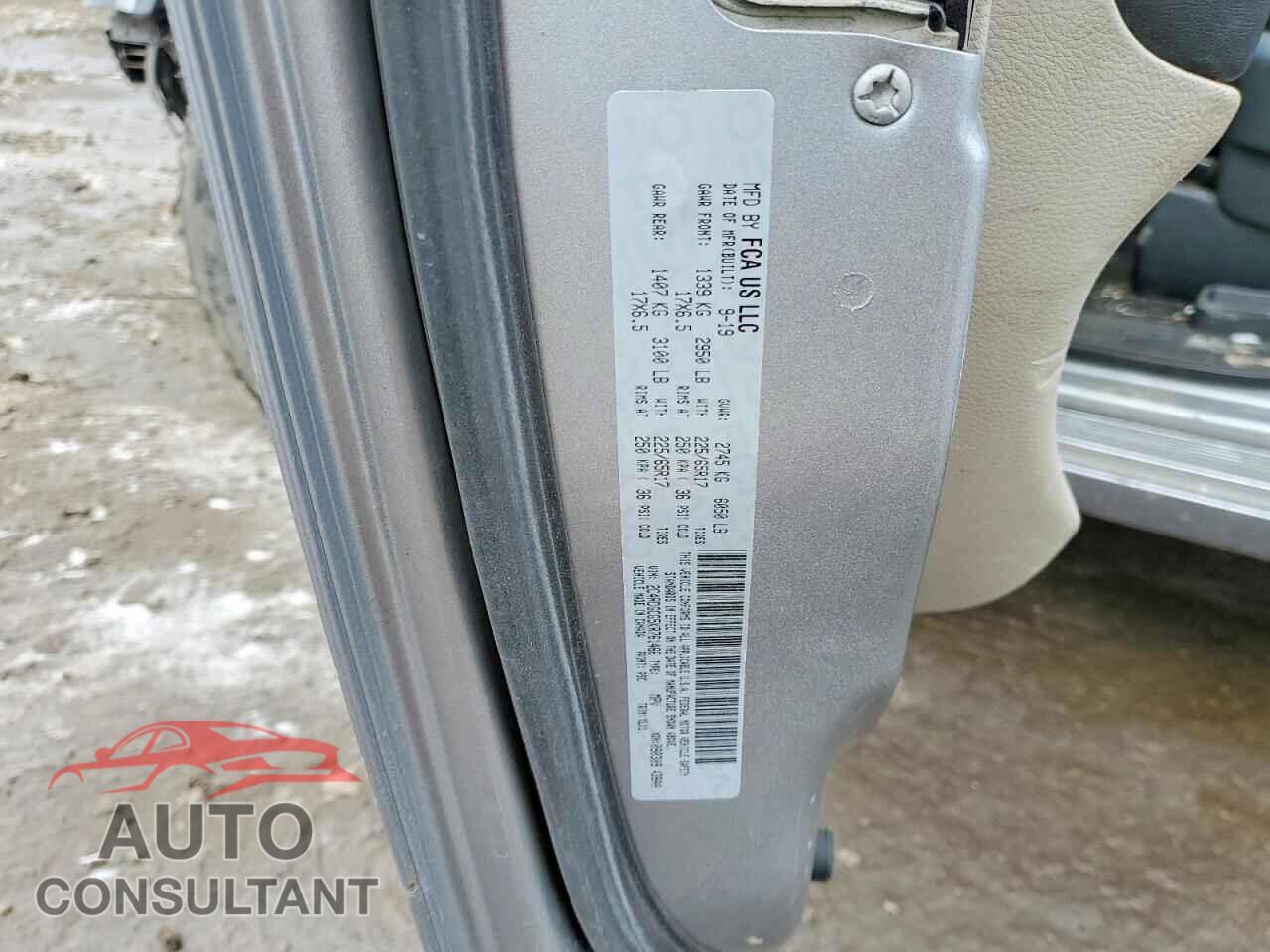 DODGE CARAVAN 2019 - 2C4RDGCG5KR761466