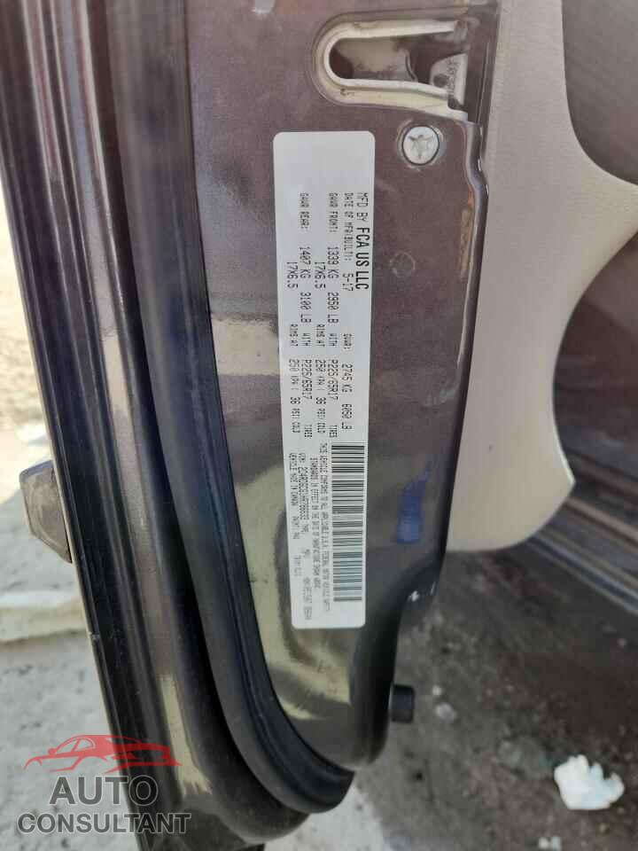 DODGE CARAVAN 2017 - 2C4RDGCG1HR786633