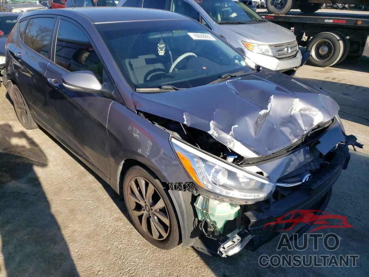 HYUNDAI ACCENT 2016 - KMHCU5AE1GU237197