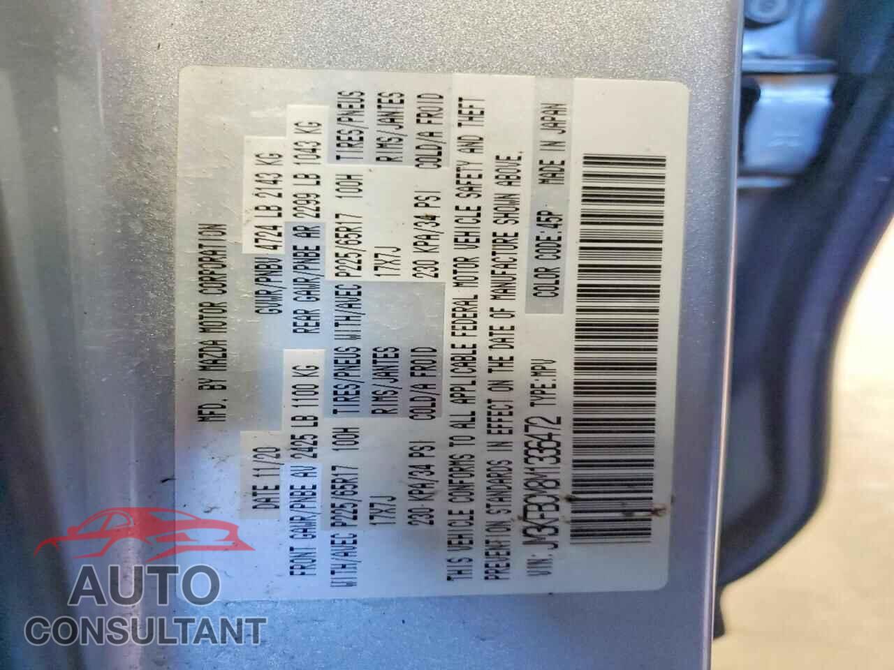 MAZDA CX-5 2021 - JM3KFBCM8M1336472
