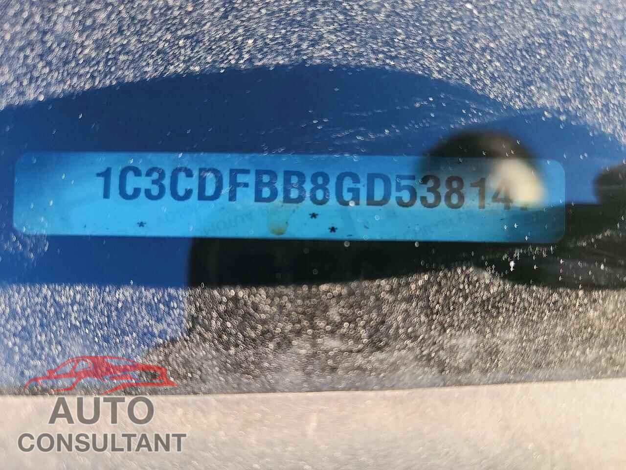 DODGE DART 2016 - 1C3CDFBB8GD538147
