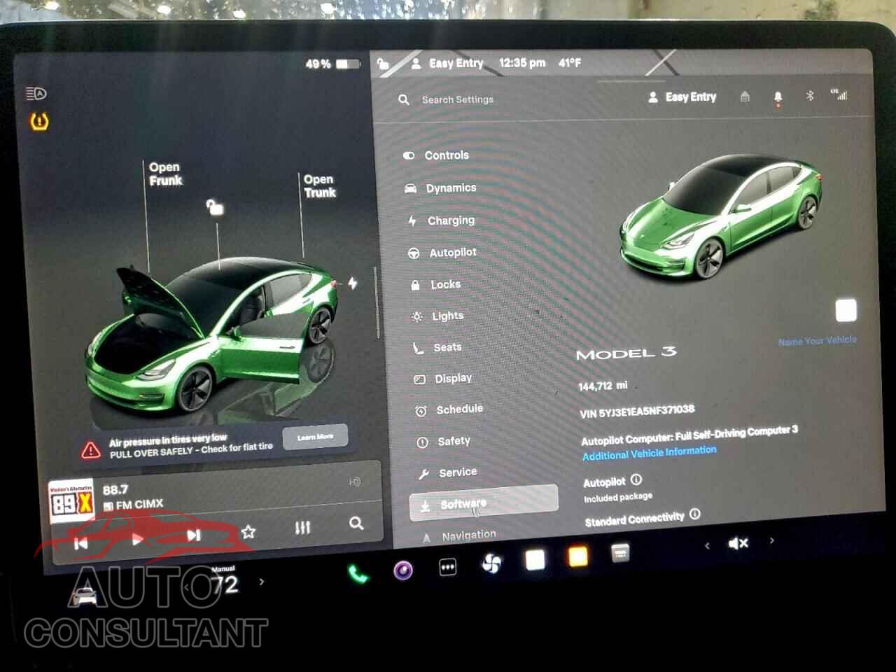 TESLA MODEL 3 2022 - 5YJ3E1EA5NF371038