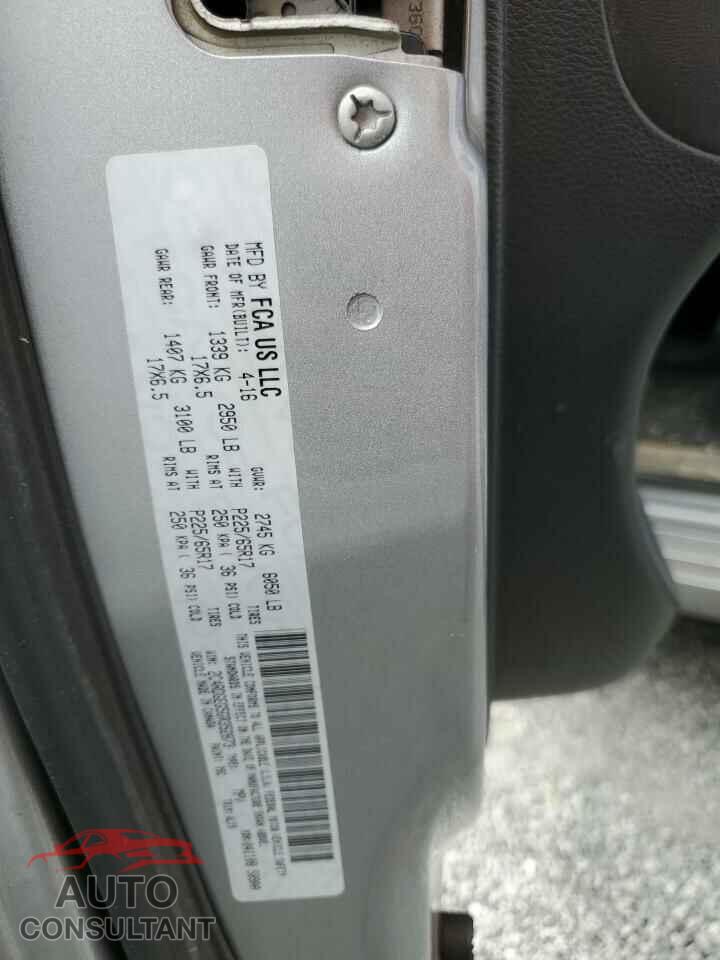 DODGE CARAVAN 2016 - 2C4RDGEG5GR352873