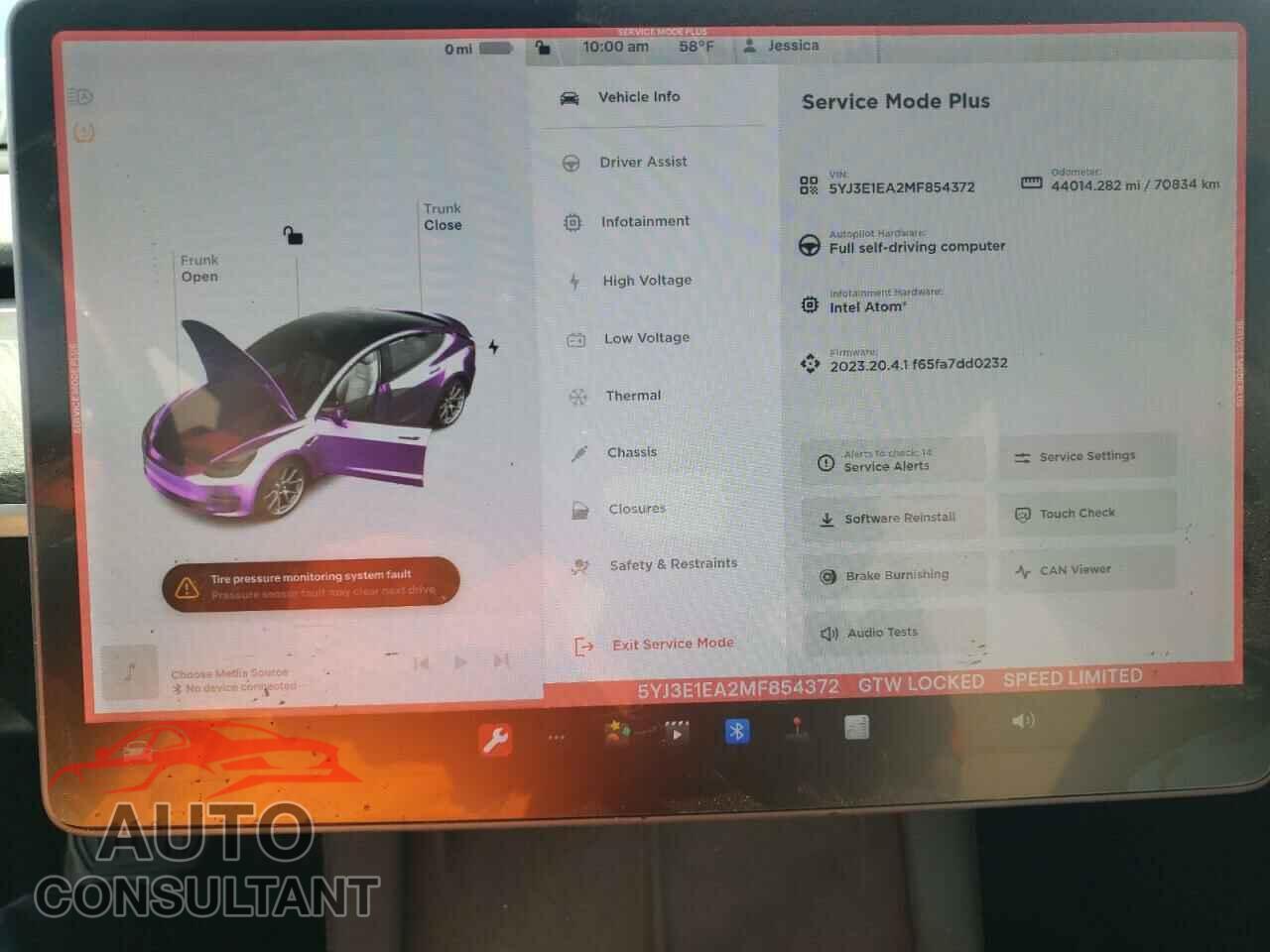 TESLA MODEL 3 2021 - 5YJ3E1EA2MF854372