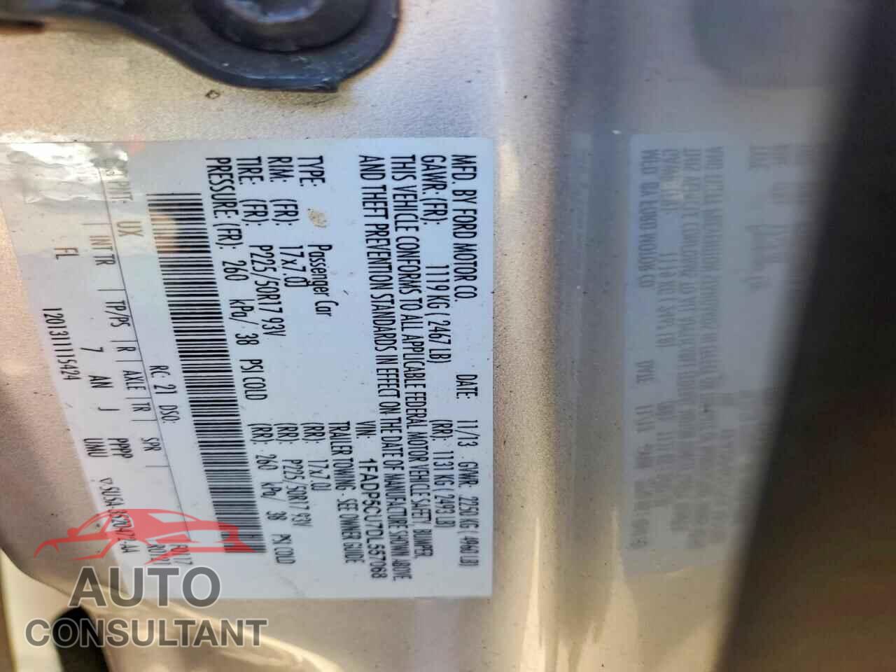 FORD CMAX 2013 - 1FADP5CU7DL557068