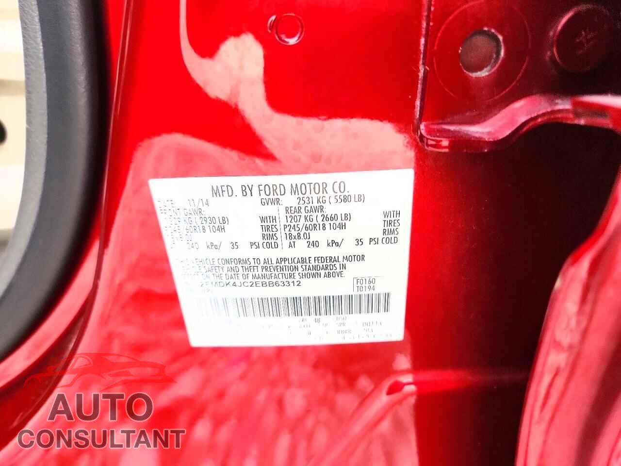 FORD EDGE 2014 - 2FMDK4JC2EBB63312