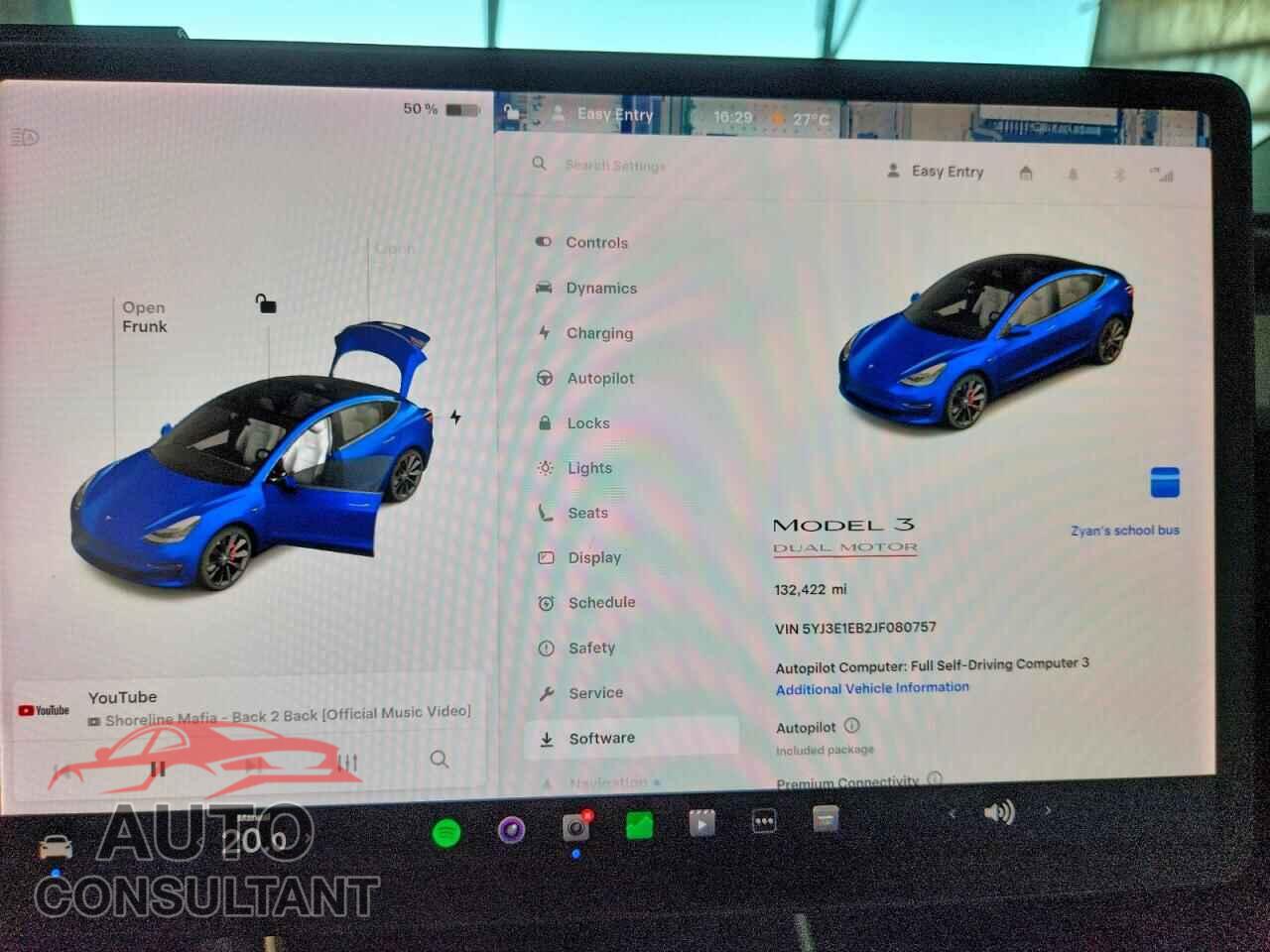 TESLA MODEL 3 2018 - 5YJ3E1EB2JF080757