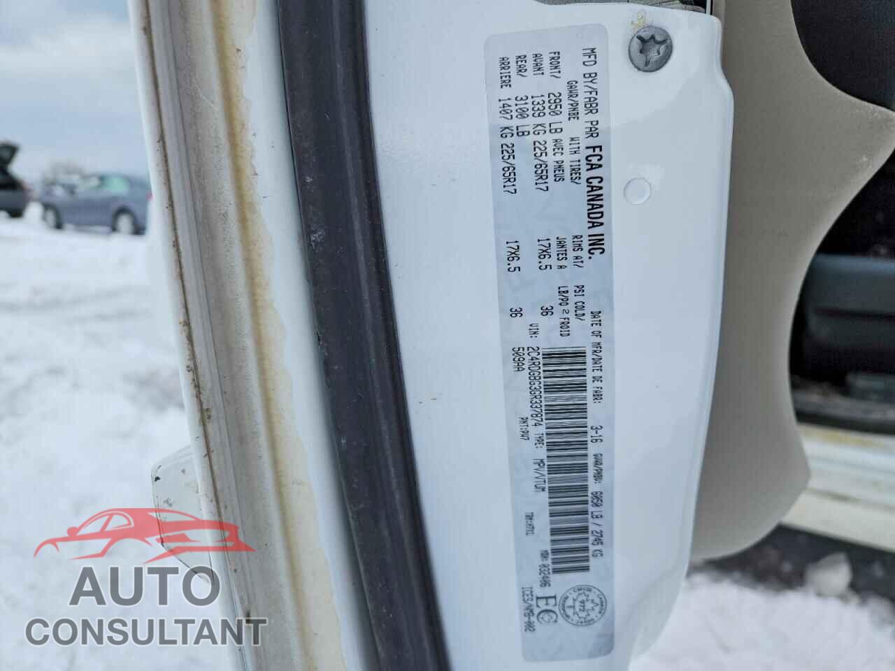 DODGE CARAVAN 2016 - 2C4RDGBG3GR337874