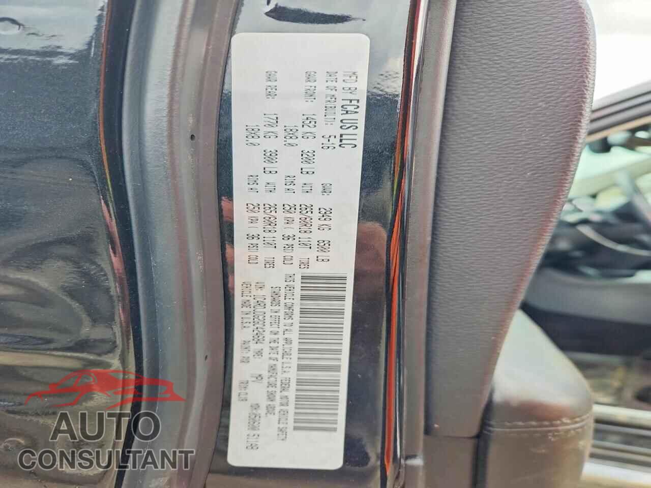 DODGE DURANGO 2016 - 1C4RDJDG2GC424684