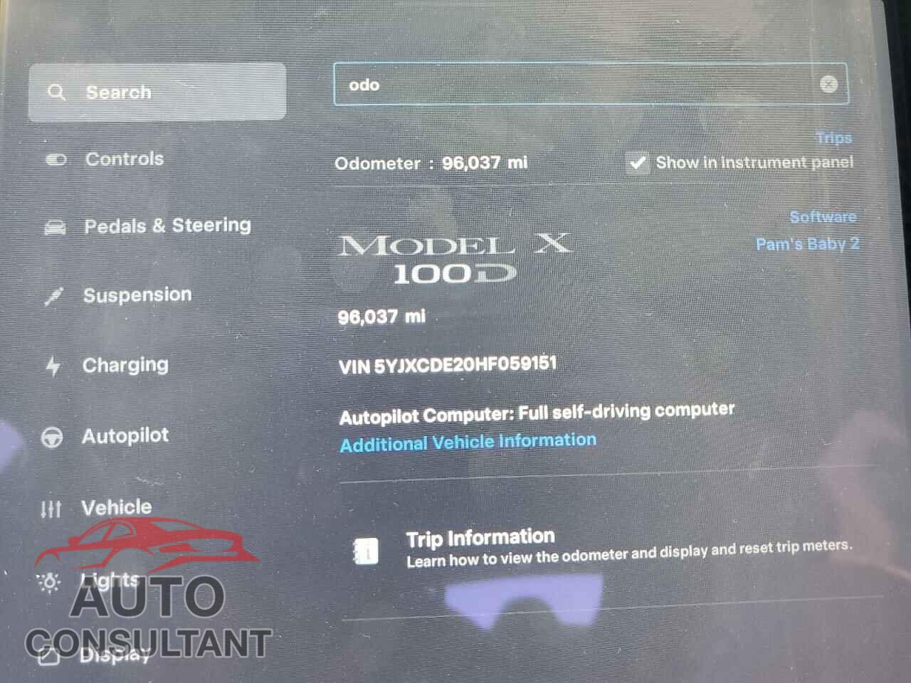 TESLA MODEL X 2017 - 5YJXCDE20HF059151
