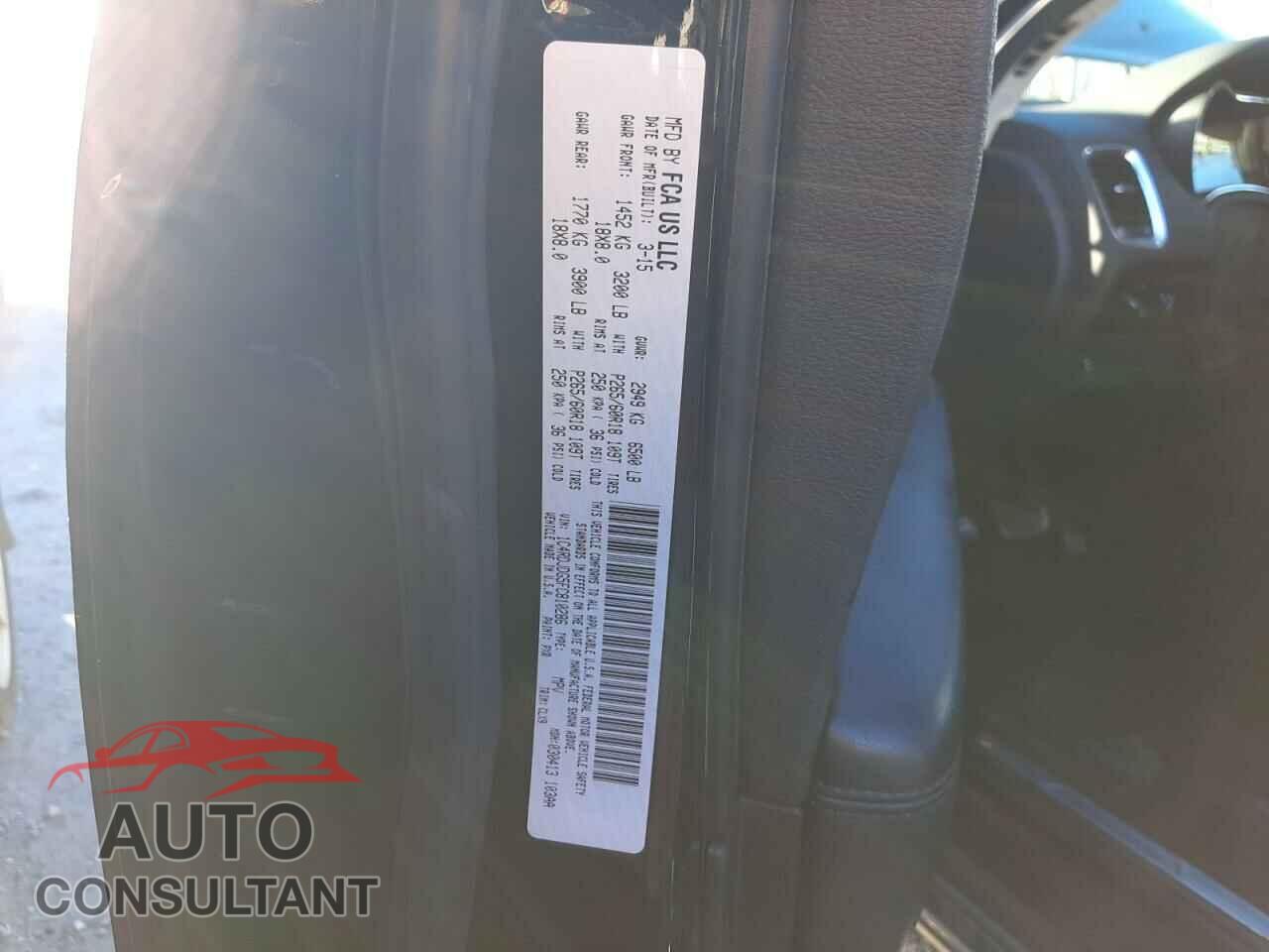 DODGE DURANGO 2015 - 1C4RDJDG5FC810286