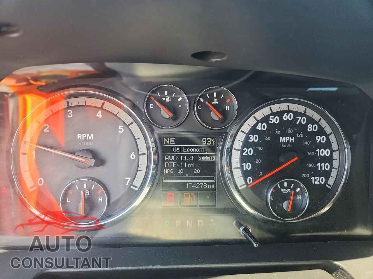 DODGE RAM 1500 2012 - 1C6RD6LTXCS113281