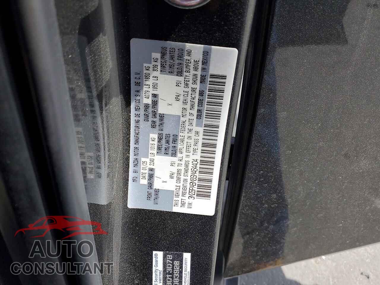 MAZDA MAZDA3 2025 - 3MZBPABM8SM464404