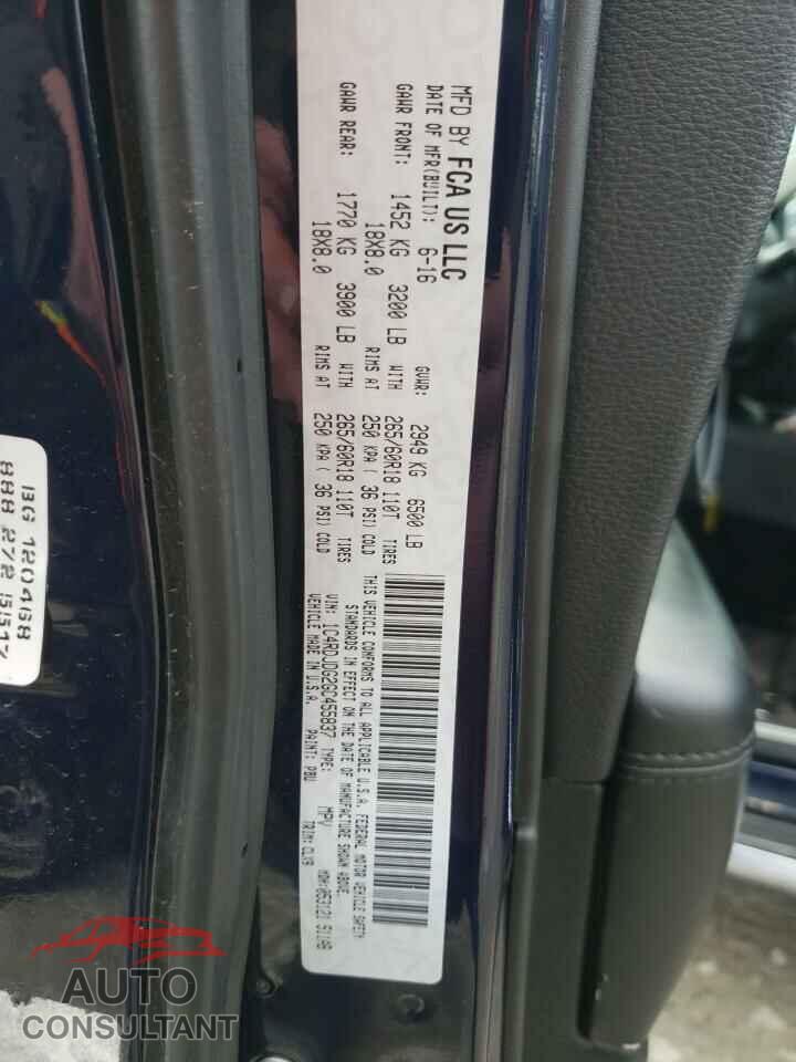 DODGE DURANGO 2016 - 1C4RDJDG2GC455837
