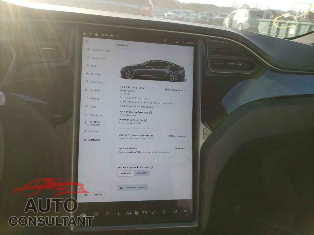 TESLA MODEL S 2021 - 5YJSA1E22MF417617