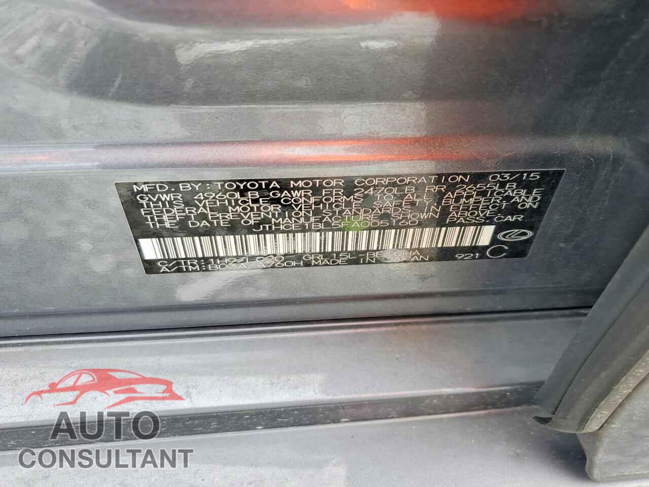 LEXUS GS350 2015 - JTHCE1BL5FA005160