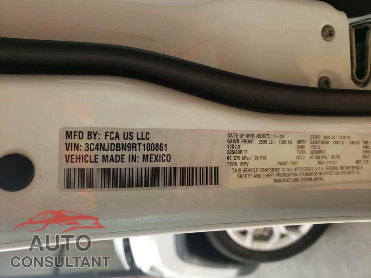 JEEP COMPASS 2024 - 3C4NJDBN9RT100861