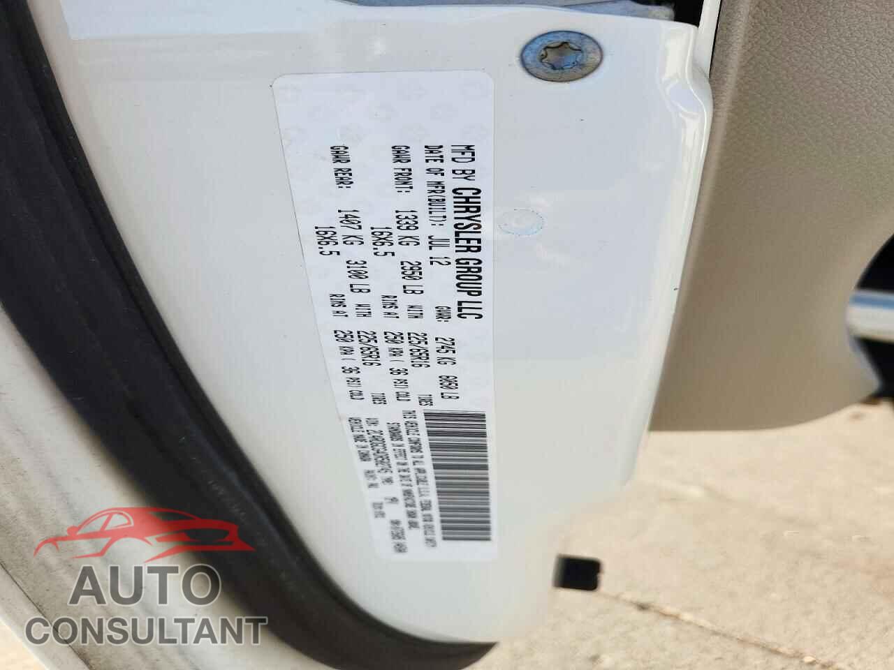 DODGE CARAVAN 2013 - 2C4RDGCG4DR502745