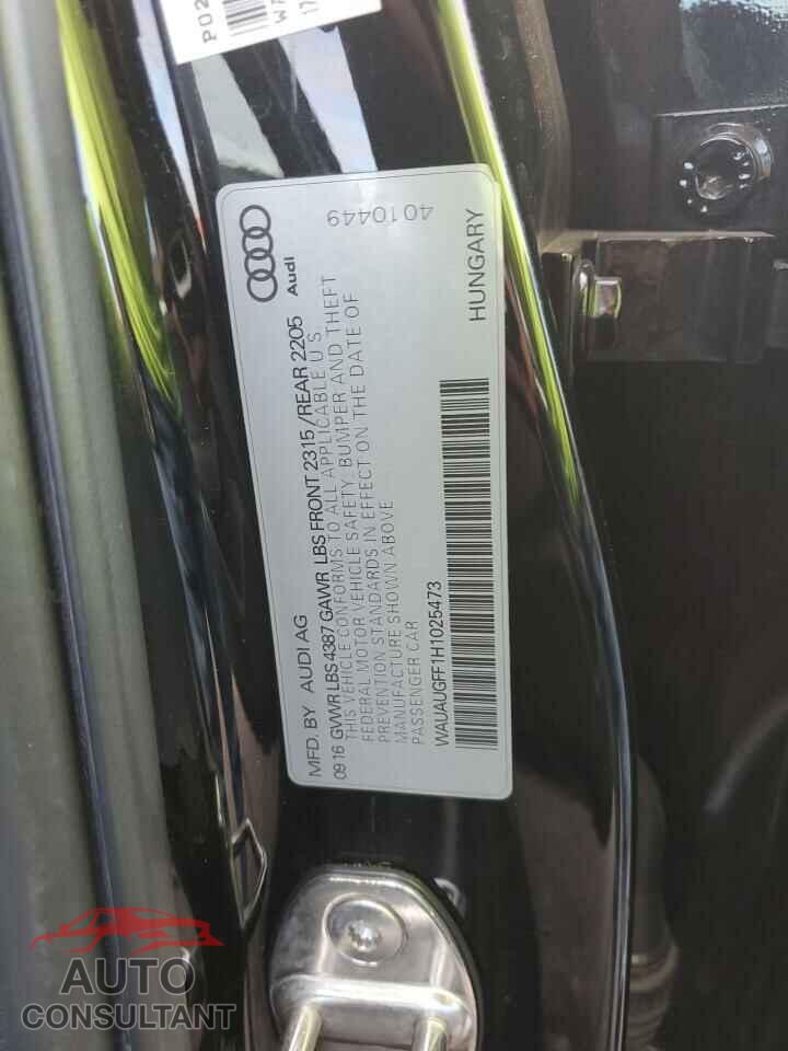 AUDI A3 2017 - WAUAUGFF1H1025473