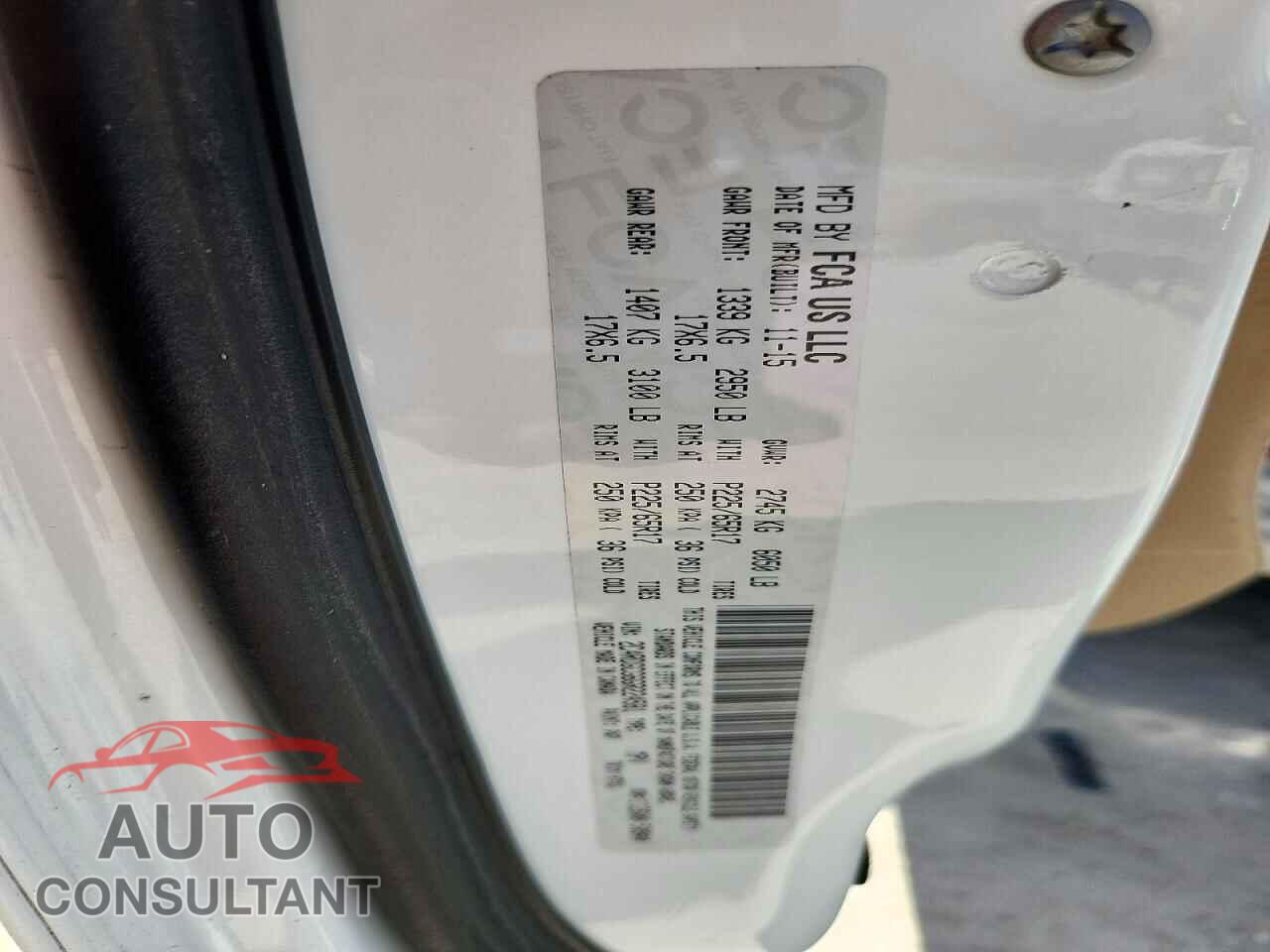 DODGE CARAVAN 2016 - 2C4RDGCG6GR224581
