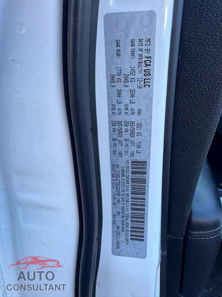 DODGE DURANGO 2019 - 1C4SDJCT2KC633707