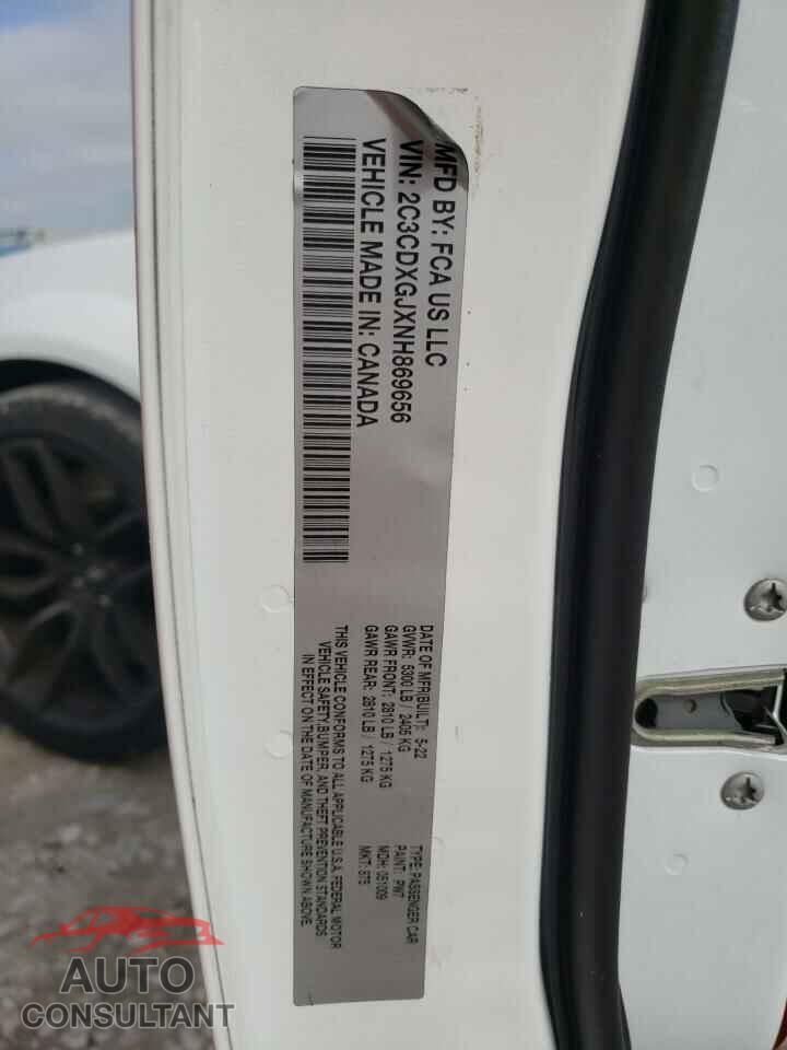 DODGE CHARGER 2022 - 2C3CDXGJ2NH177763