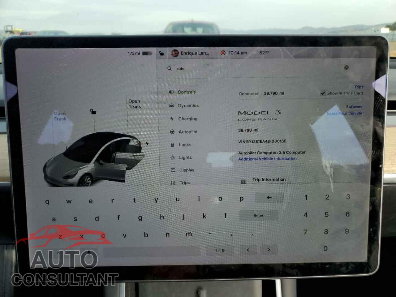 TESLA MODEL 3 2018 - 5YJ3E1EA4JF006165
