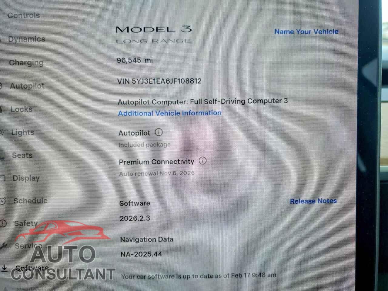 TESLA MODEL 3 2018 - 5YJ3E1EA6JF108812