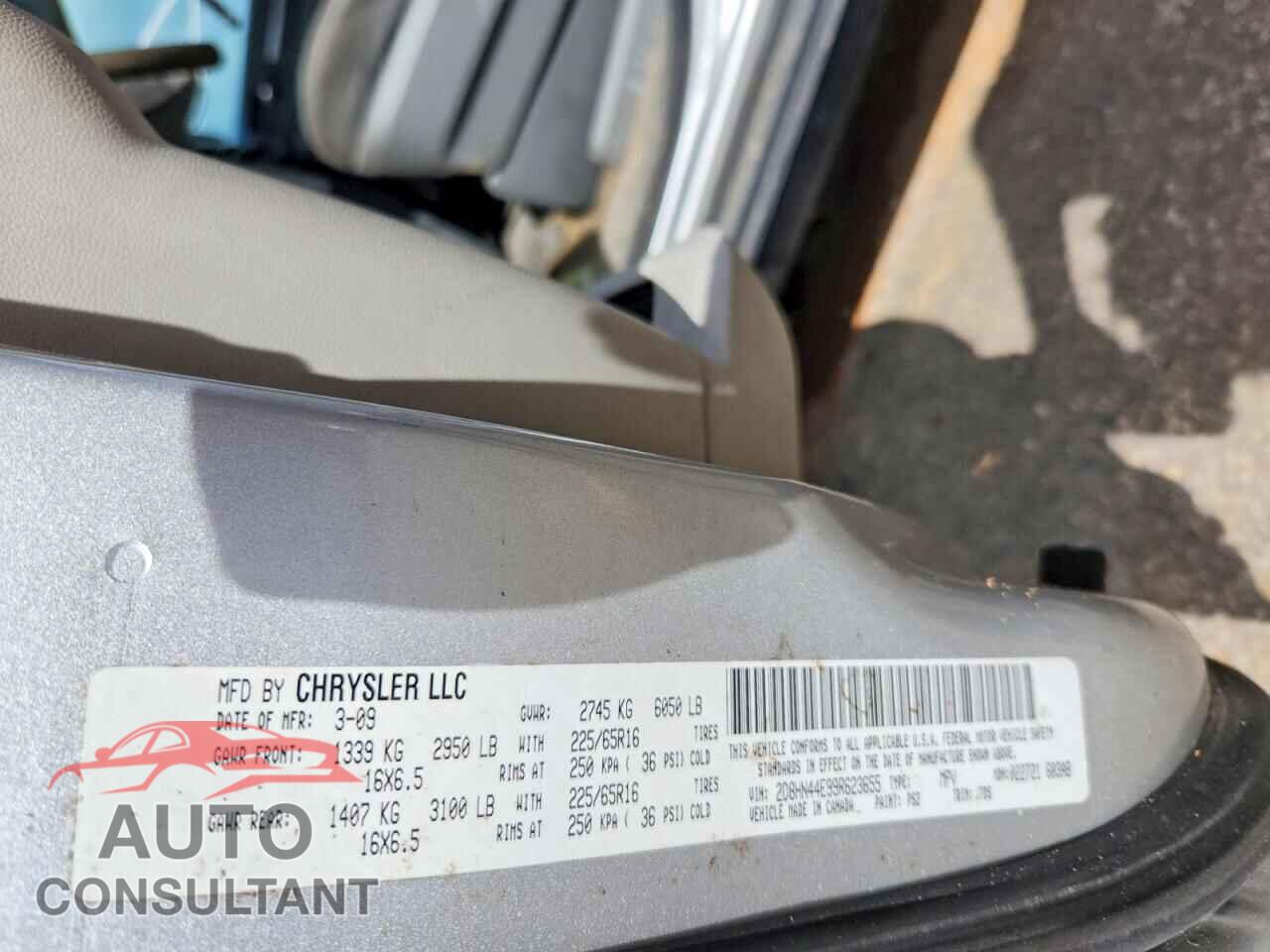 DODGE CARAVAN 2009 - 2D8HN44E99R623655