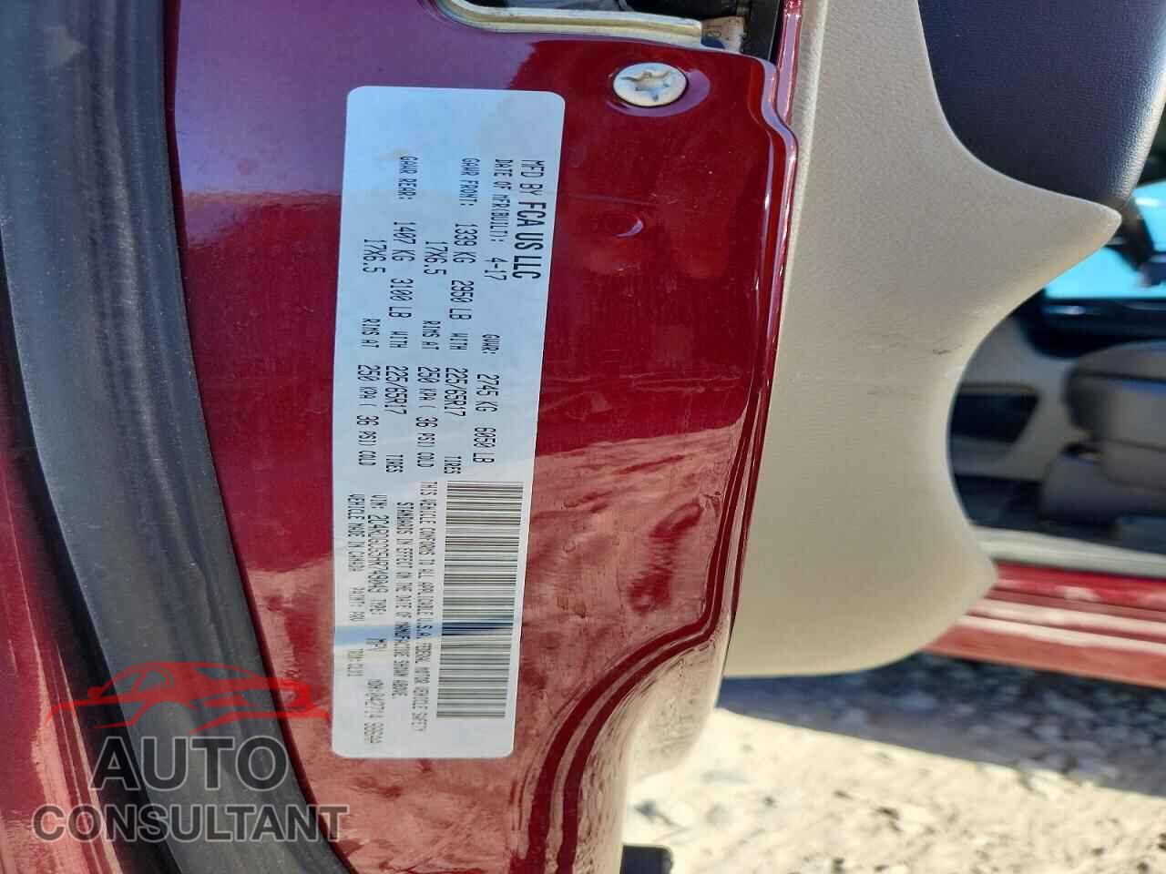 DODGE CARAVAN 2017 - 2C4RDGCG5HR749049
