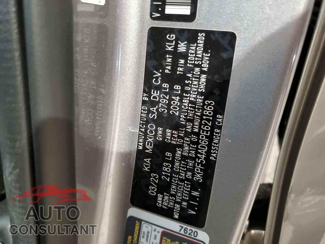 KIA FORTE 2023 - 3KPF54AD6PE621863