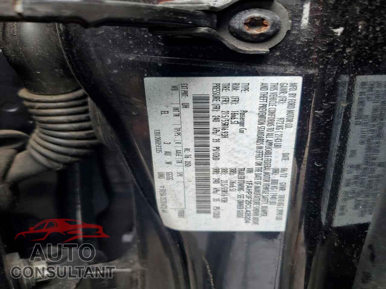 FORD FOCUS 2012 - 1FAHP3F25CL426204