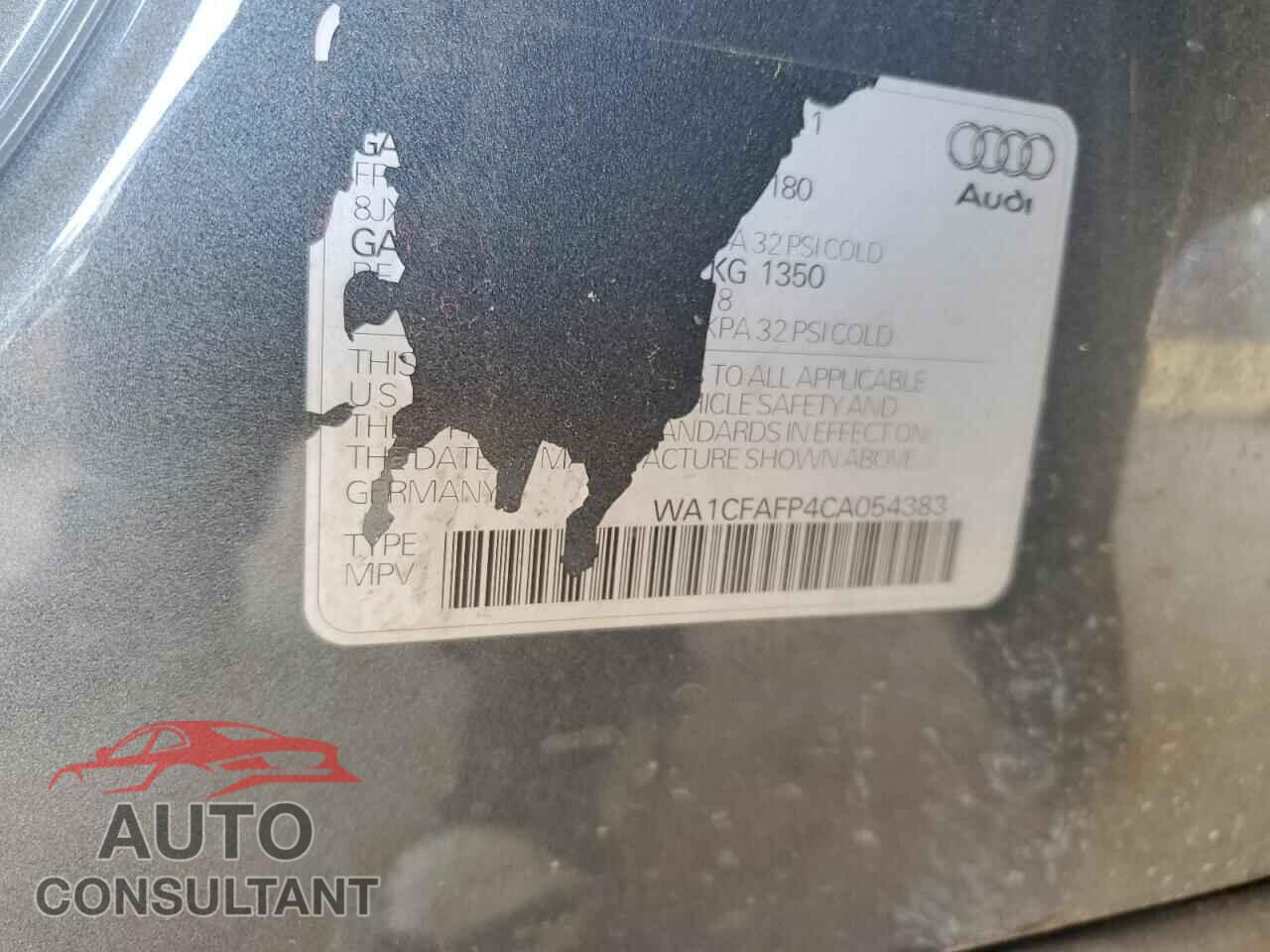 AUDI Q5 2012 - WA1CFAFP4CA054383