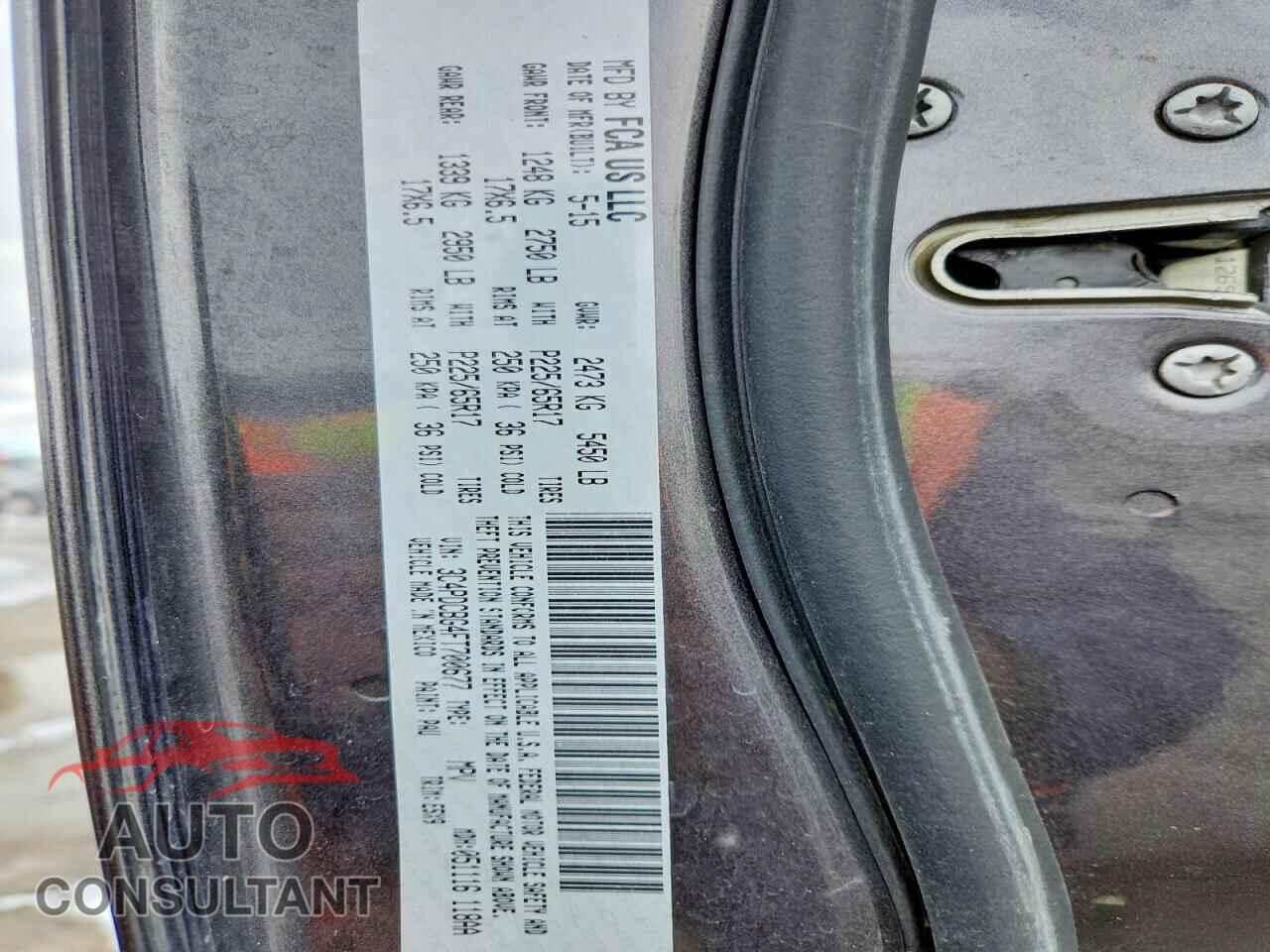 DODGE JOURNEY 2015 - 3C4PDCBG4FT700677