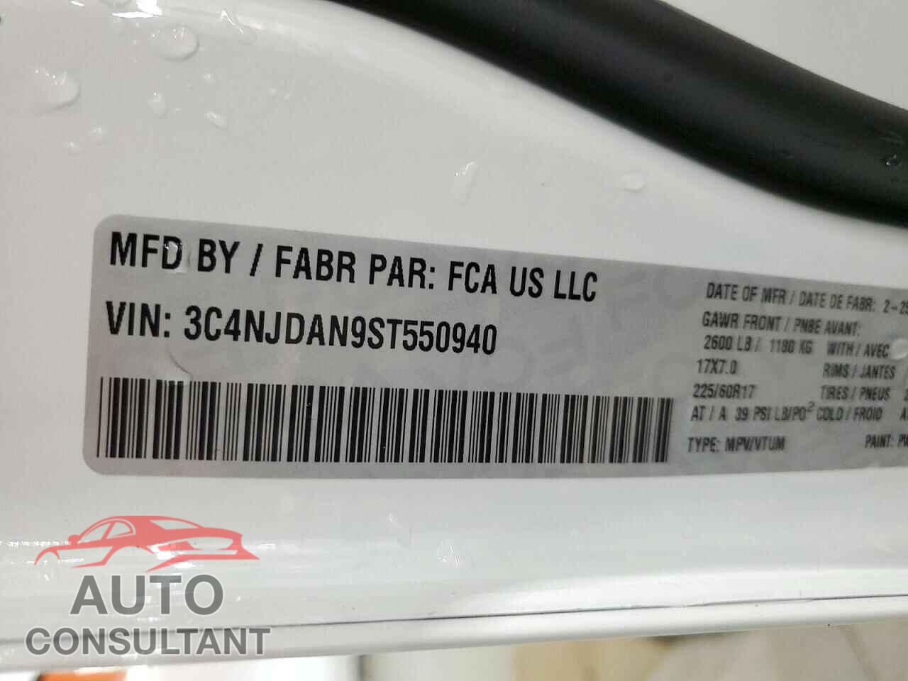 JEEP COMPASS 2025 - 3C4NJDAN9ST550940