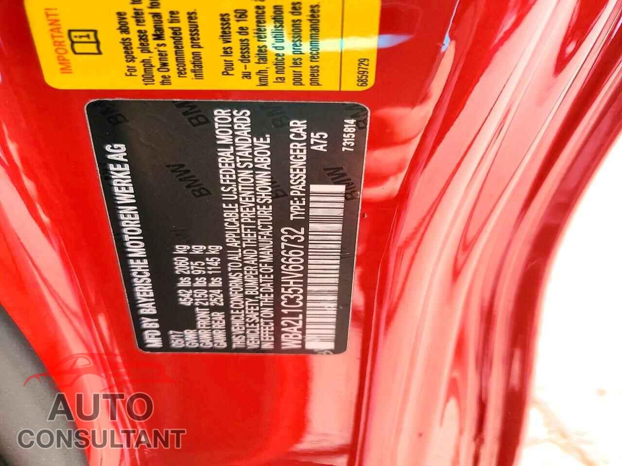 BMW M2 2017 - WBA2L1C35HV666732