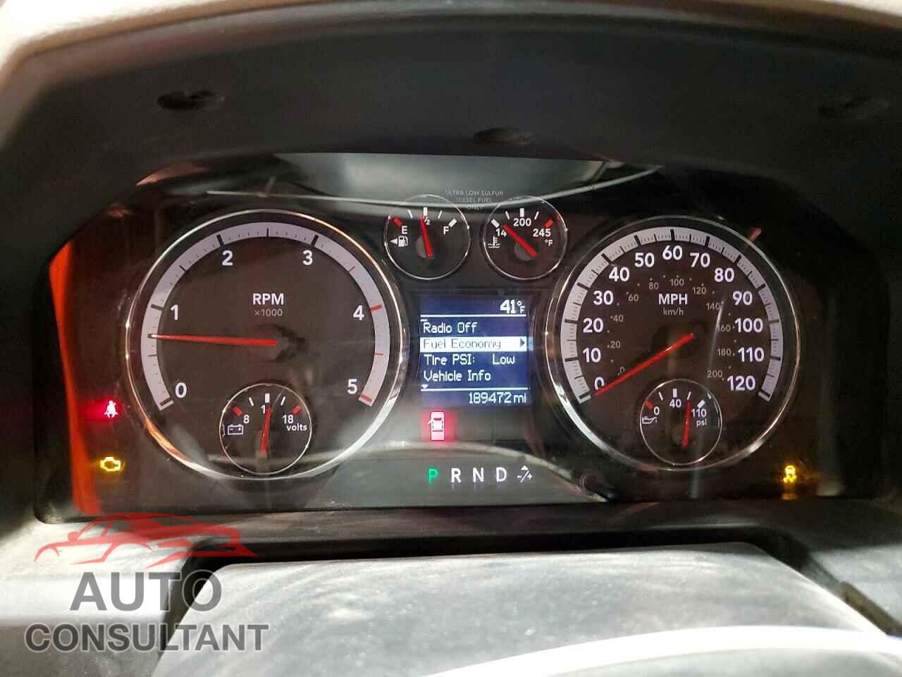 DODGE RAM 2500 2012 - 3C6UD5CL6CG252190