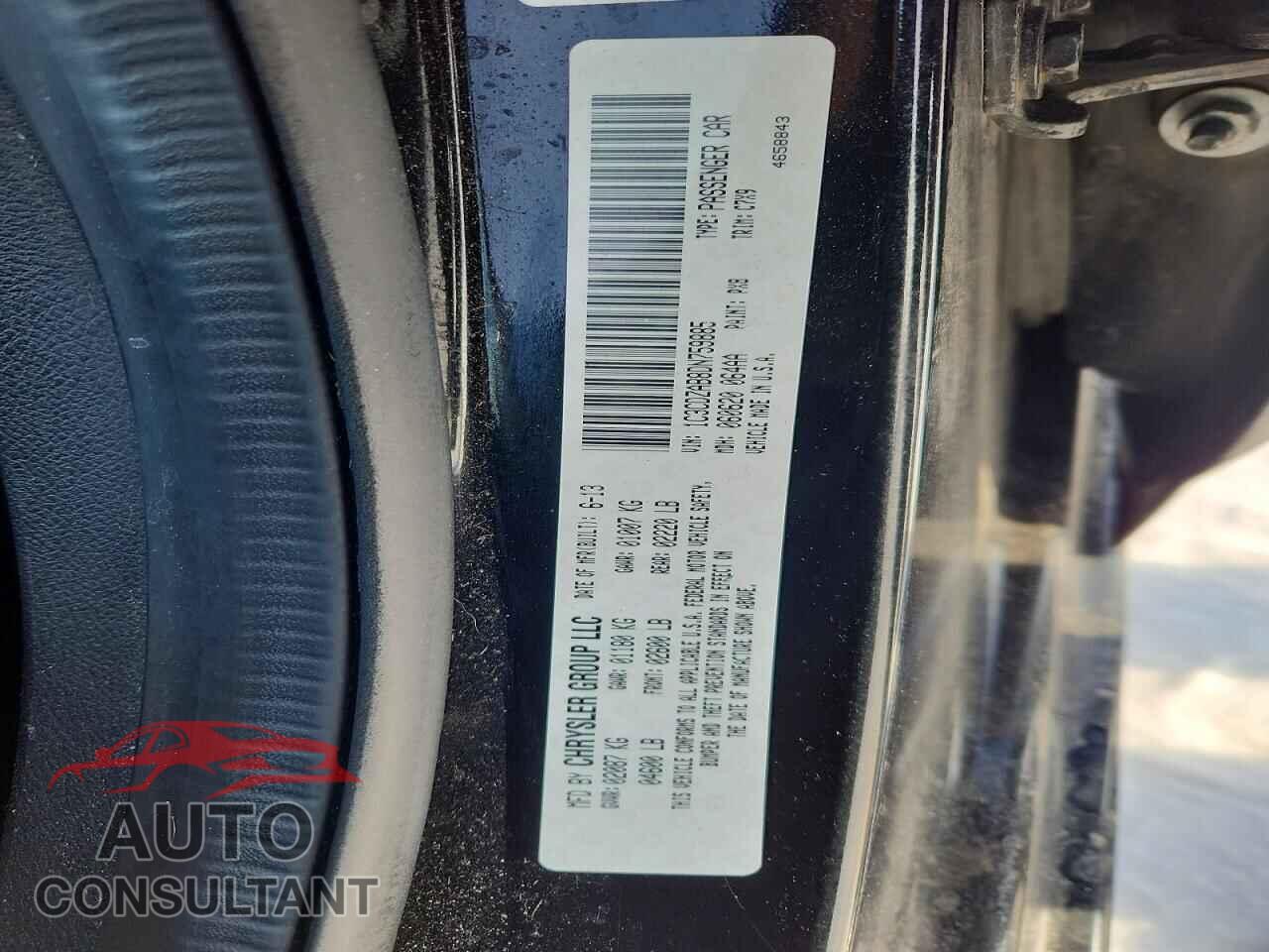 DODGE AVENGER 2013 - 1C3CDZAB8DN759885