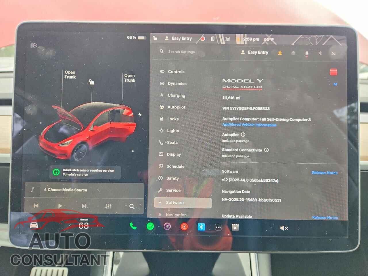 TESLA MODEL Y 2020 - 5YJYGDEF4LF058833