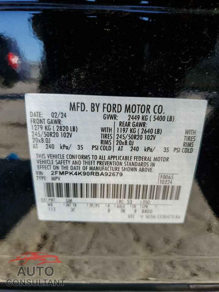 FORD EDGE 2024 - 2FMPK4K90RBA92679