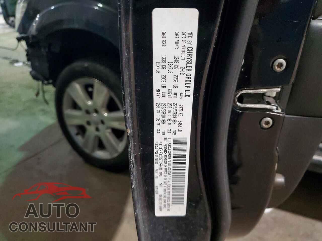 DODGE JOURNEY 2012 - 3C4PDCDG5CT288441