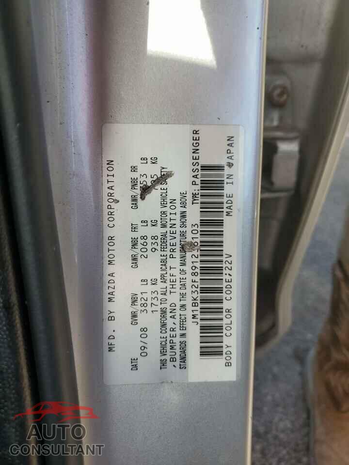 MAZDA 3 2009 - JM1BK32F891236103