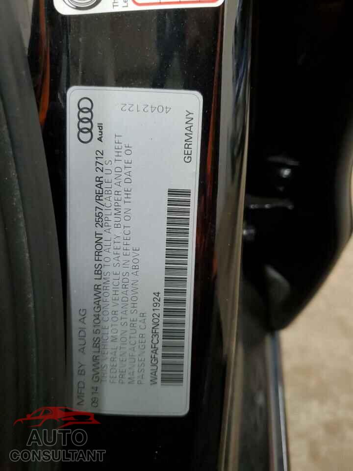 AUDI A6 2015 - WAUGFAFC3FN021924
