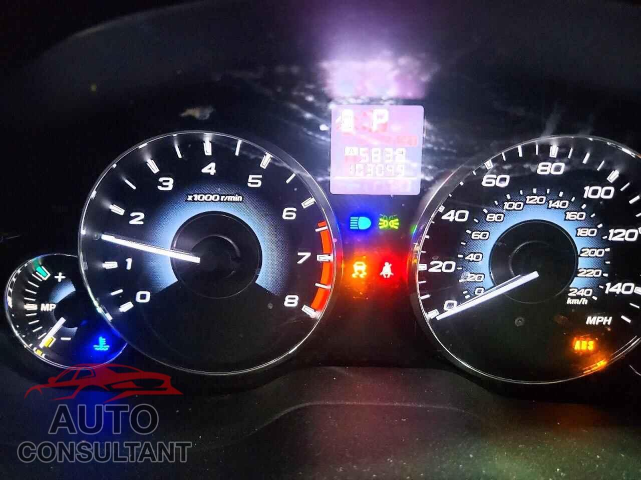 SUBARU OUTBACK 2012 - 4S4BRCCC8C3274129