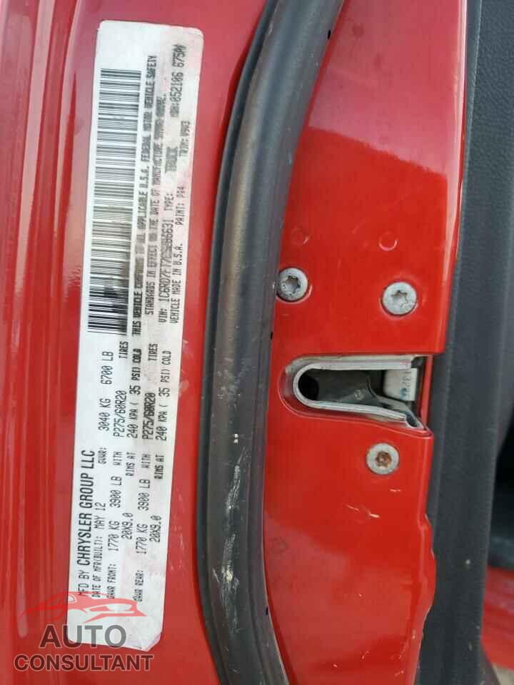 DODGE RAM 1500 2012 - 1C6RD7FT7CS286631