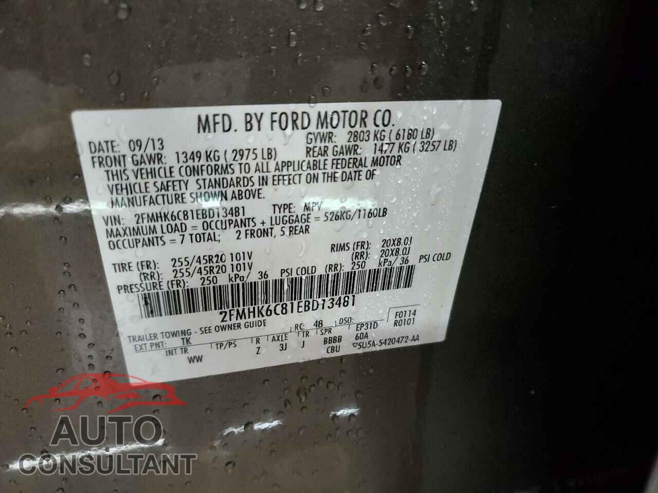 FORD FLEX 2014 - 2FMHK6C81EBD13481