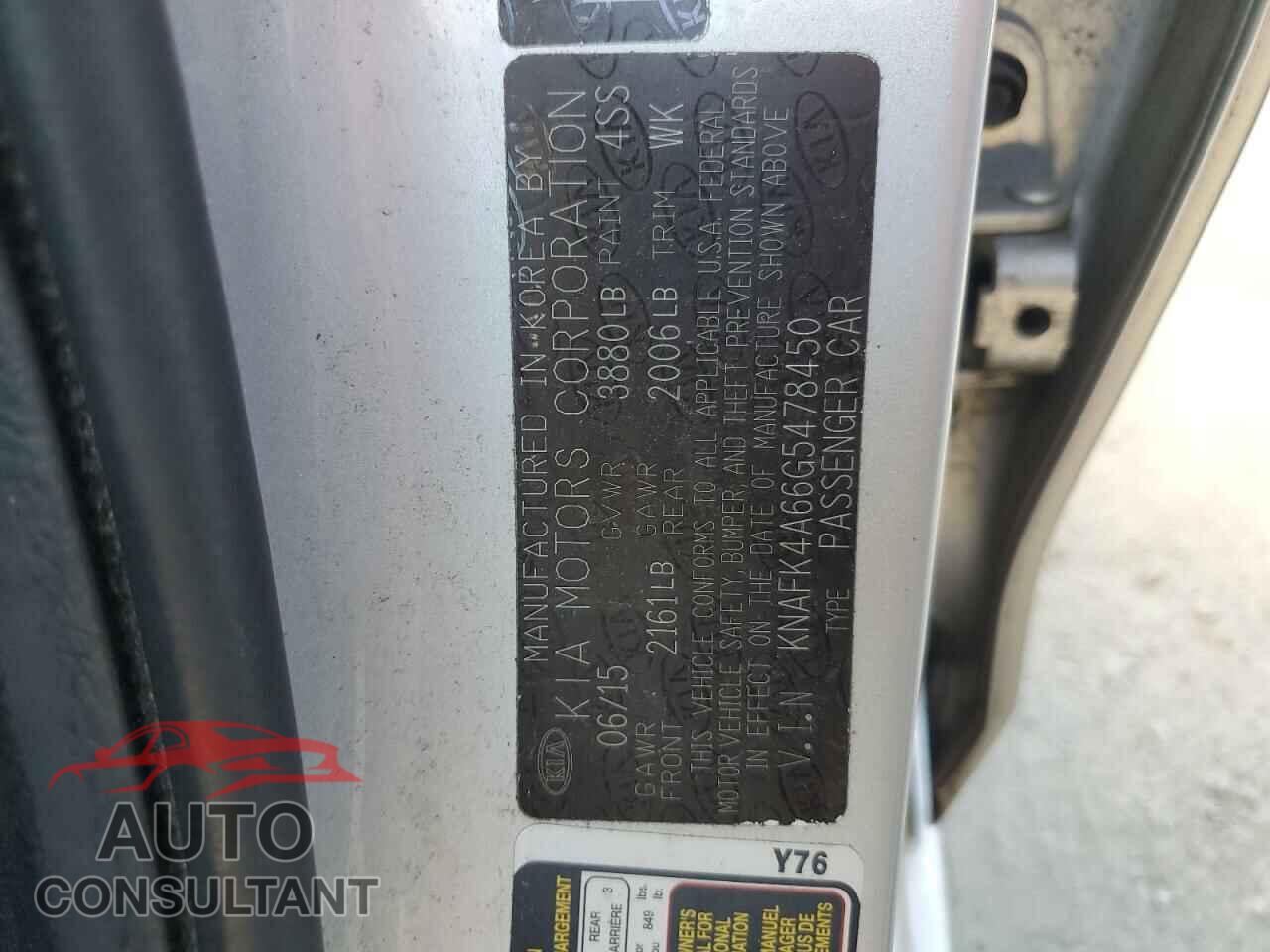 KIA FORTE 2016 - KNAFK4A66G5478450