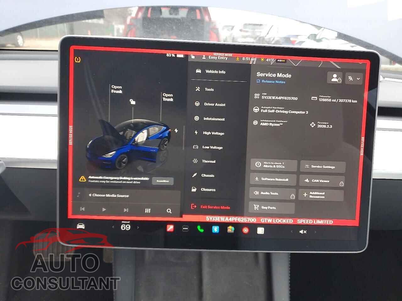 TESLA MODEL 3 2023 - 5YJ3E1EA4PF625700