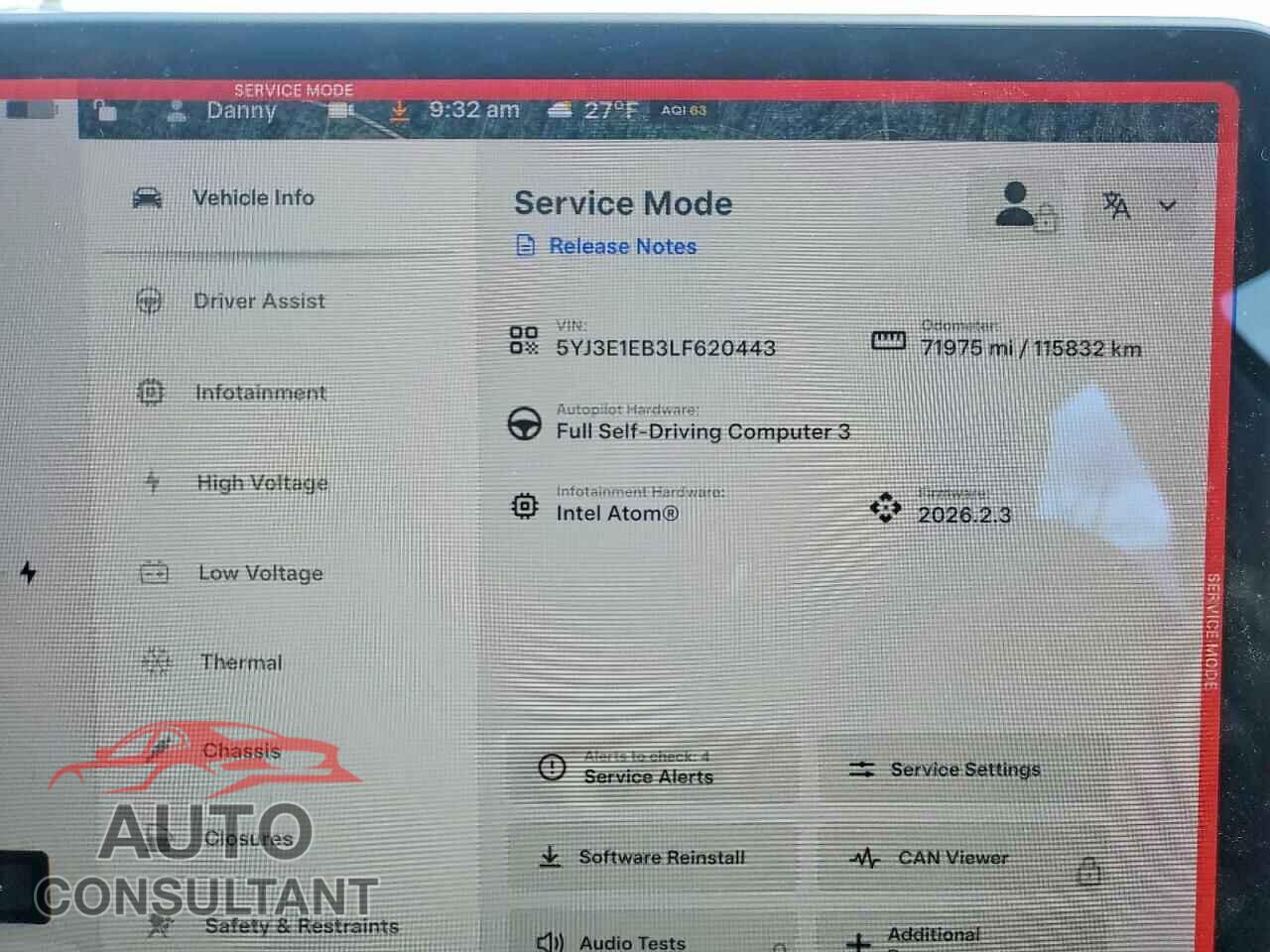 TESLA MODEL 3 2020 - 5YJ3E1EB3LF620443